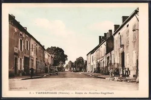 AK Vandenesse /Nièvre, Route de Moulins-Engilbert