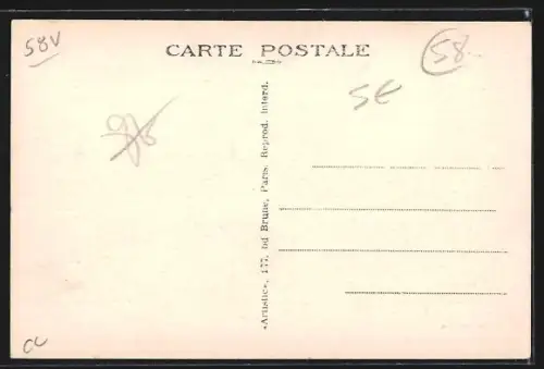 AK Vandenesse /Nièvre, Route de Moulins-Engilbert