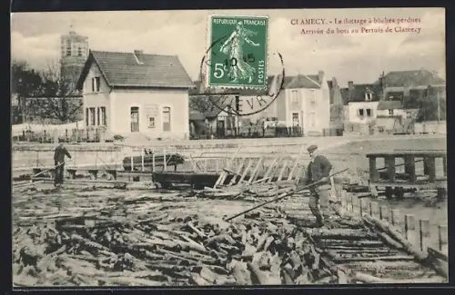 AK Clamecy, Arrivée du bois au Pertuis de Clamecy