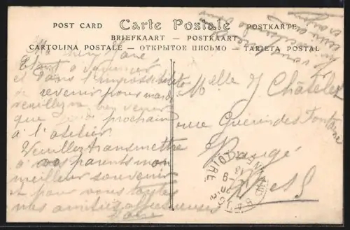 AK Saumur, Ruines de l`Église Saint-Jean et Hôtel de la Paix