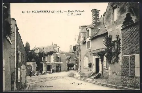 AK La Possonnière /M.-et-L., Route Nationale