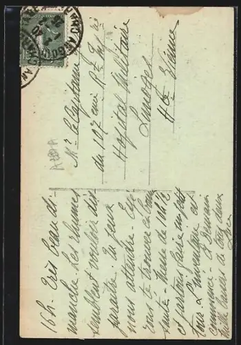 AK Saint-Macaire /M.-et-L., L`Église avec des habitants devant