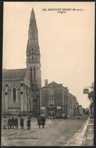 AK Martigné Briand /M.-et-L., L`Église