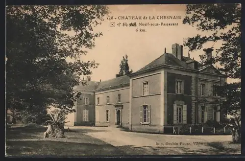 AK Nuéil-sous-Passavant, Château de la Chesnaie et ses jardins verdoyants