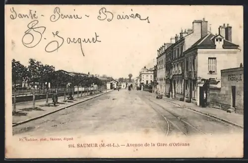 AK Saumur /M-et-L, Avenue de la Gare d`Orléans