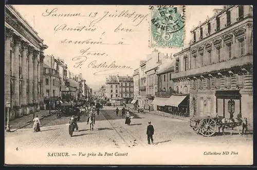 AK Saumur, Vue prise du Pont Cessart