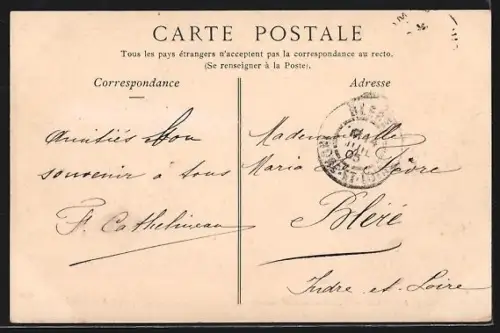 AK Saumur, Vue prise du Pont Cessart