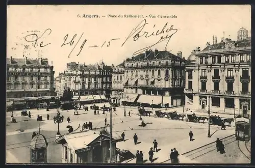 AK Angers, Place du Ralliement, Vue d`ensemble