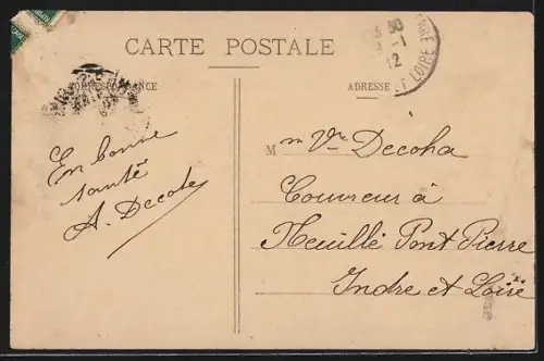 AK Angers, Place du Ralliement, Le Grand Hôtel