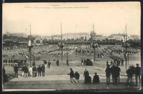 AK Amiens, XXXVe Fête Fédérale, Mouvements d`ensemble de toutes les sociétés