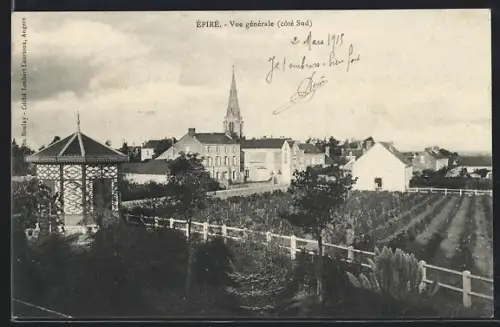 AK Épiré, Vue générale, côté Sud