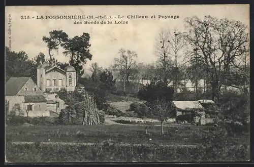 AK La Possonnière /M.-et-L., Le Château et Paysage des Bords de la Loire