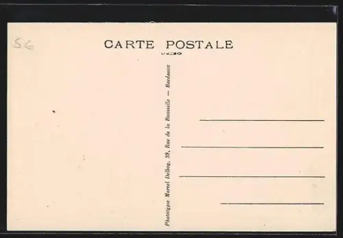 AK Biscarrosse /Landes, Hangar de l`aviation sur l`étang