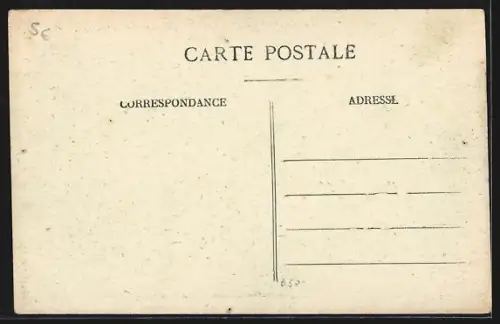 AK St-Sever-sur-Adour /Landes, Rue du Tribunal et Clocher de l`église