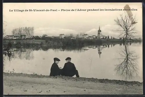 AK St-Vincent-de-Paul, Plaine de l`Adour pendant les inondations annuelles