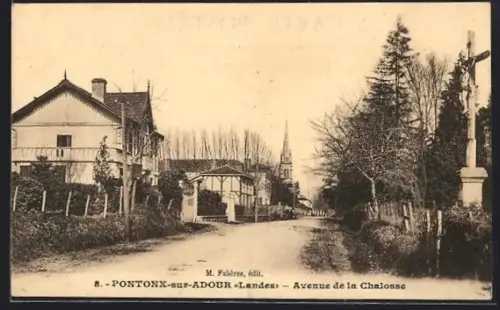 AK Pontonx-sur-Adour /Landes, Avenue de la Chalosse