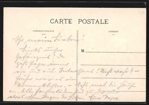 AK Mont-de-Marsan, La Prison et la rue Armand Dulamon