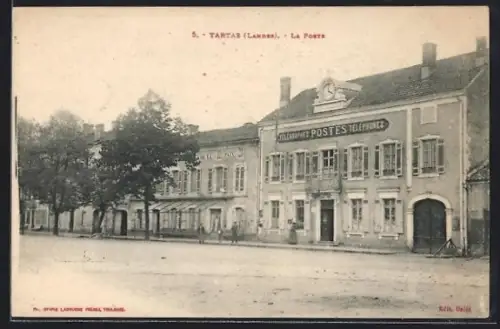 AK Tartas /Landes, La Poste et bâtiments adjacents