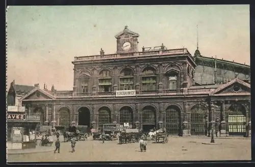 AK Lille, La Gare du Nord, Bahnhof