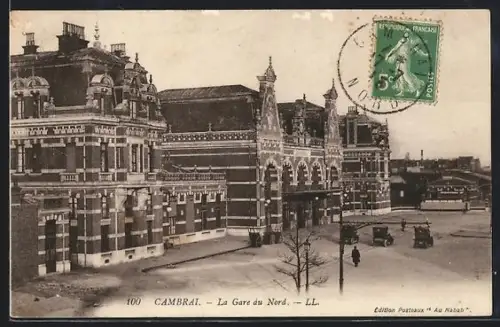 AK Cambrai, La Gare du Nord