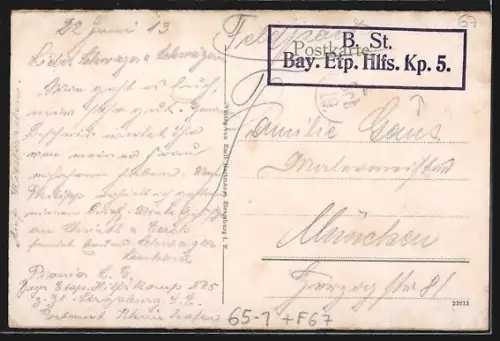 AK Strassburg, Ansicht vom Hauptbahnhof