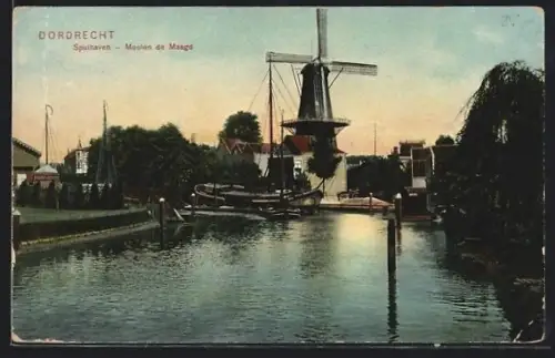 AK Dordrecht, Spuihaven, Molen de Maagd, Windmühle