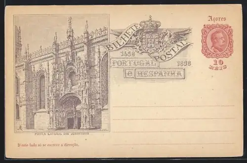 Künstler-AK Lisboa, Porta Lateral dos Jeronymos