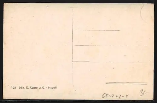 AK Napoli, Piazza della Stazione, Bahnhof