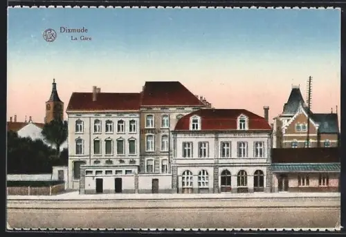 AK Dixmude, La Gare, Bahnhof