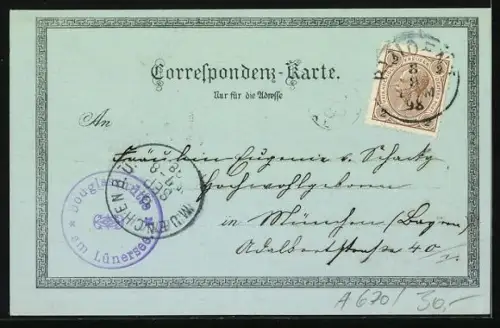 Mondschein-Lithographie Lünersee, Gasthof und Pension Scesaplana, Bes. S. Kegele, Douglass-Hütte