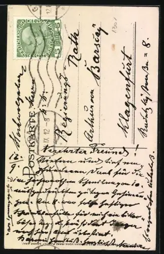 Künstler-AK Graz, Hauptversammlung d. D. u. Oe. A. V. 1912, Kinder in Trachten