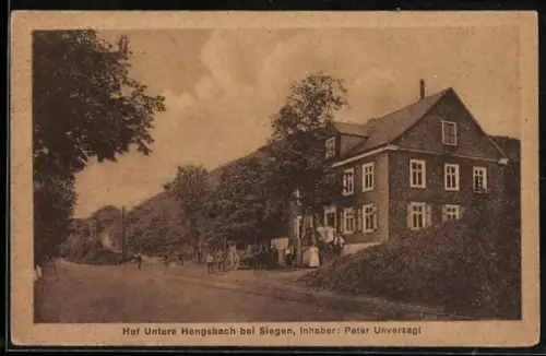 AK Siegen, Gasthof Untere Hengsbach, Inh. Peter Unverzagt