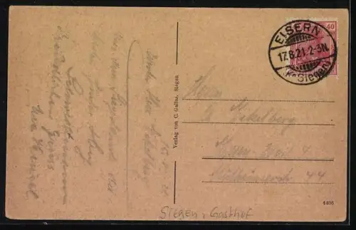 AK Siegen, Gasthof Untere Hengsbach, Inh. Peter Unverzagt