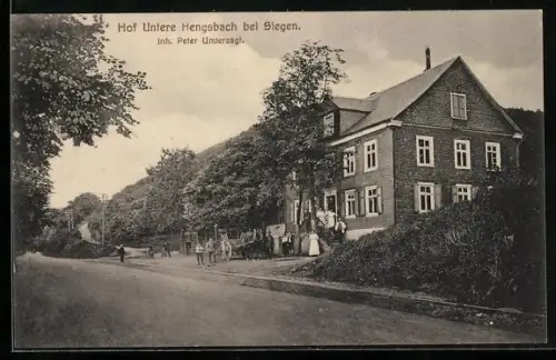 AK Siegen, Gasthaus Hof Untere Hengsbach, Inh. Peter Unverzagt