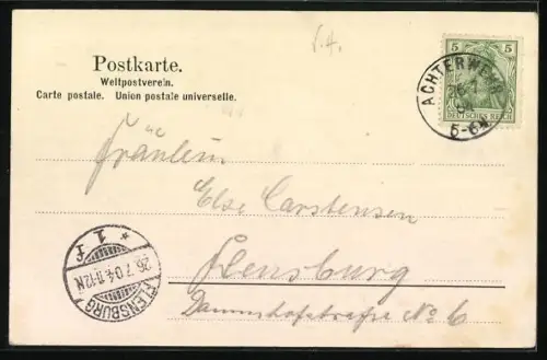 AK Flemhude, Alkoholfreies Gasthaus, Dorfstrasse und Schulhaus