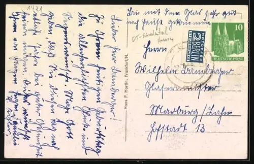 AK Michelsberg / Schwalmstadt, Kolonialwarenhandlung Friedr. Fröhlich, Blick zum Ort