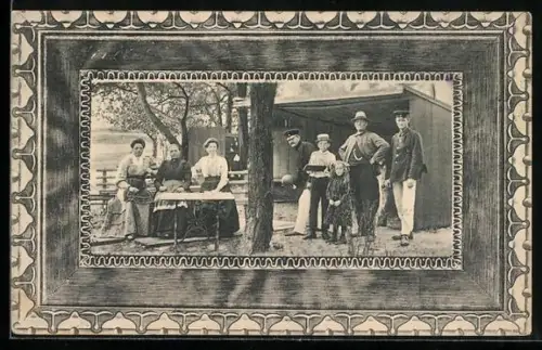 AK Itterbeck, Kegelbahn im Gasthof v. Jan Roolfs