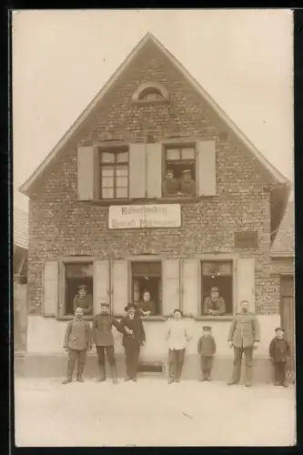 Foto-AK Gimbsheim, Kohlehandlung Heinrich Mahlerwein