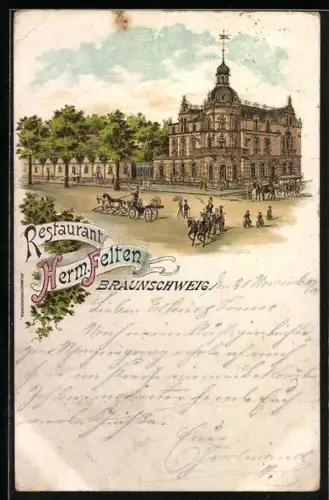 Lithographie Braunschweig, Restaurant Herm. Felten