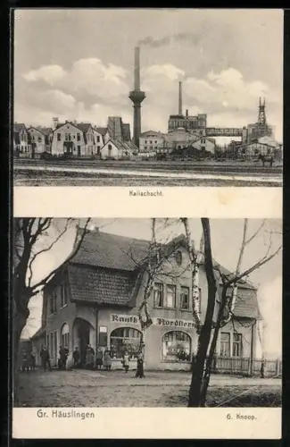 AK Gr. Häuslingen, Salzbergwerk, Kalischacht und Kaufhaus Nordstern