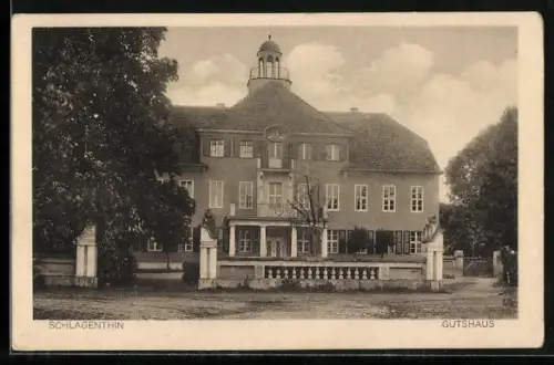 AK Schlagenthin, Ansicht vom Gutshaus