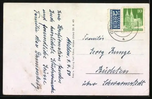 AK Ahlden /Aller, Gasthof Zum Deutschen Hause