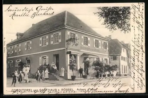 AK Achern i. Baden, Gasthaus zum Rössel