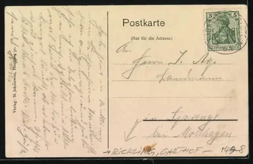 AK Rickling, Gasthof Ricklingerdamm, Inh. Johs. Kaack, Windmühle