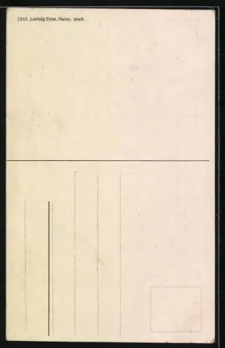 Künstler-AK sign. A. Freund: Mainz, 26. Verbandsschiessen 1913, Schütze mit Armbrust