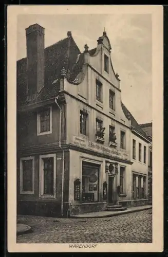 AK Warendorf, Strasseneck und Haus, Schnell`sche Buchhandlung