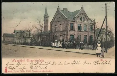 AK Hamburg-Hinschenfelde, Kirche und Pfarrhaus