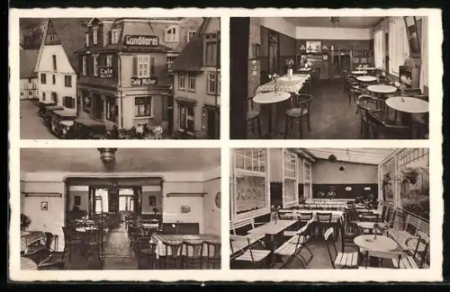 AK Hilchenbach i. W., Cafe und Konditorei Konrad Müller