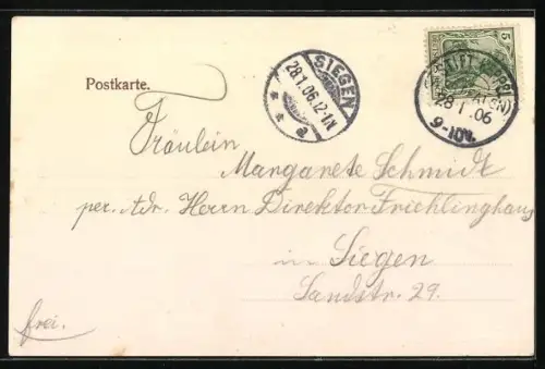 AK Allenbach / Ferndorfthal, Totalansicht und Gasthof Kraus