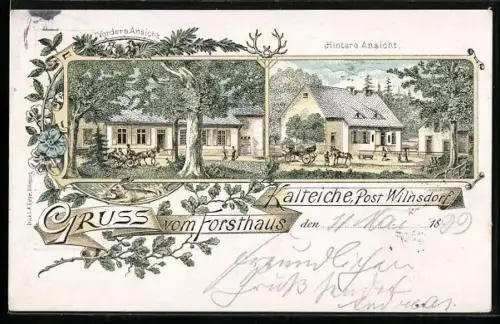 Lithographie Wilnsdorf, Gaststätte Forsthaus Kalteiche